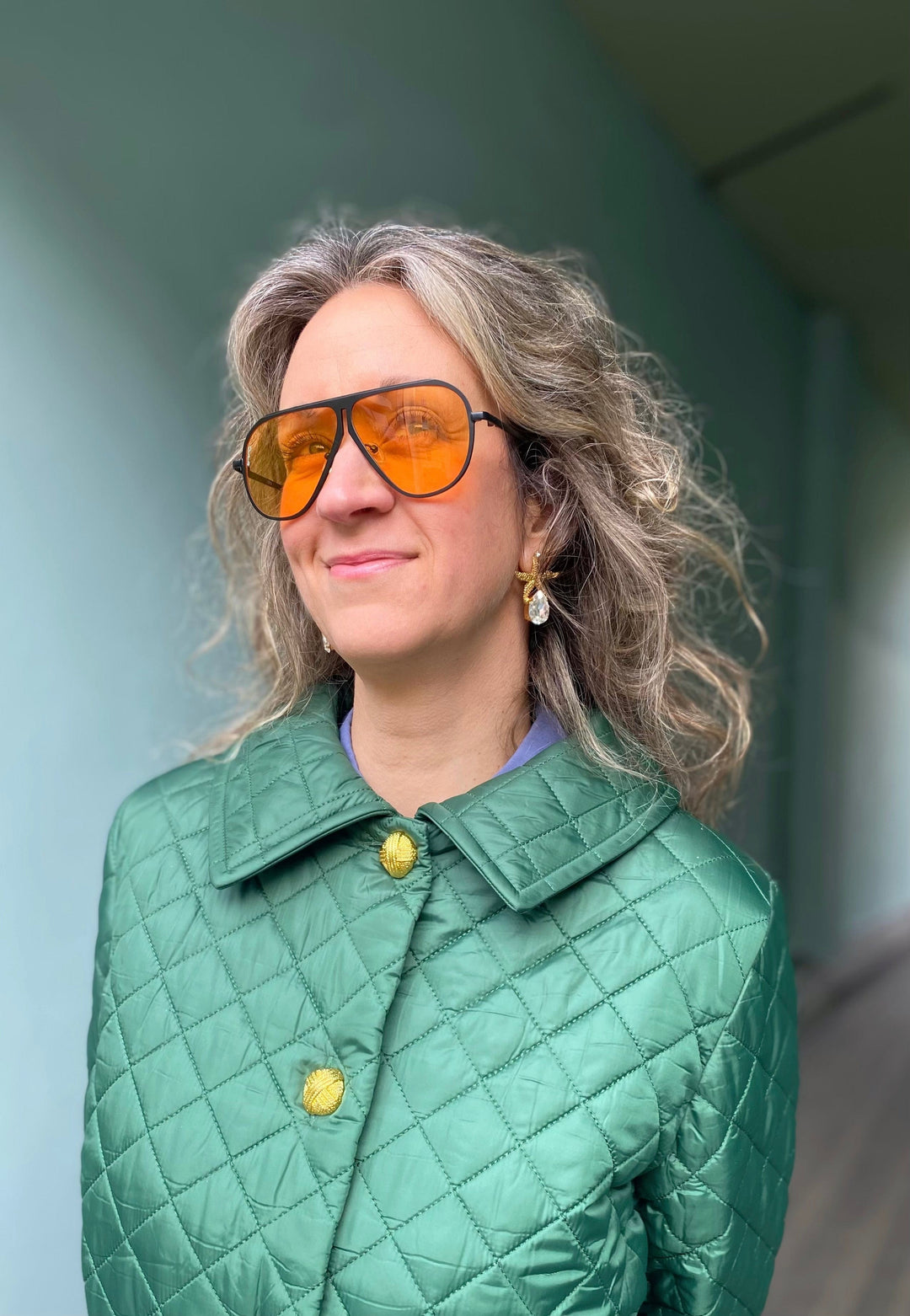 Otra Eyewear solbriller Solbriller Ava small - svart/oransje
