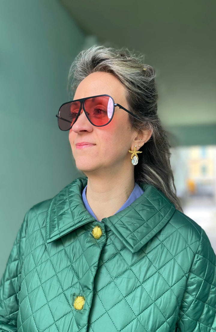 Otra Eyewear solbriller Solbriller Ava - svart/rosa