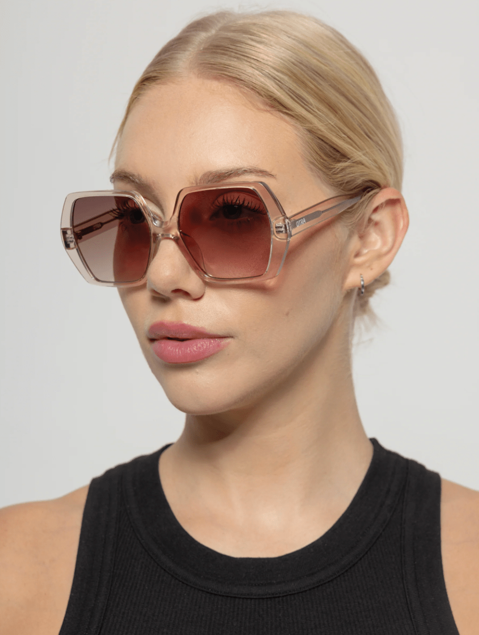 Otra Eyewear solbriller Solbriller Fleur - transparent brun