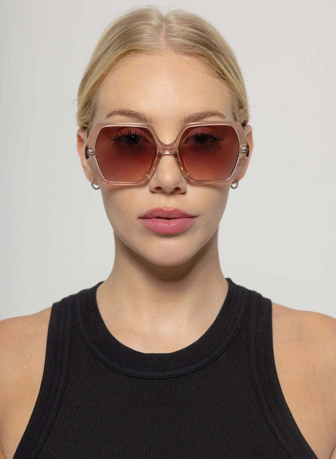 Otra Eyewear solbriller Solbriller Fleur - Transparent Taupe