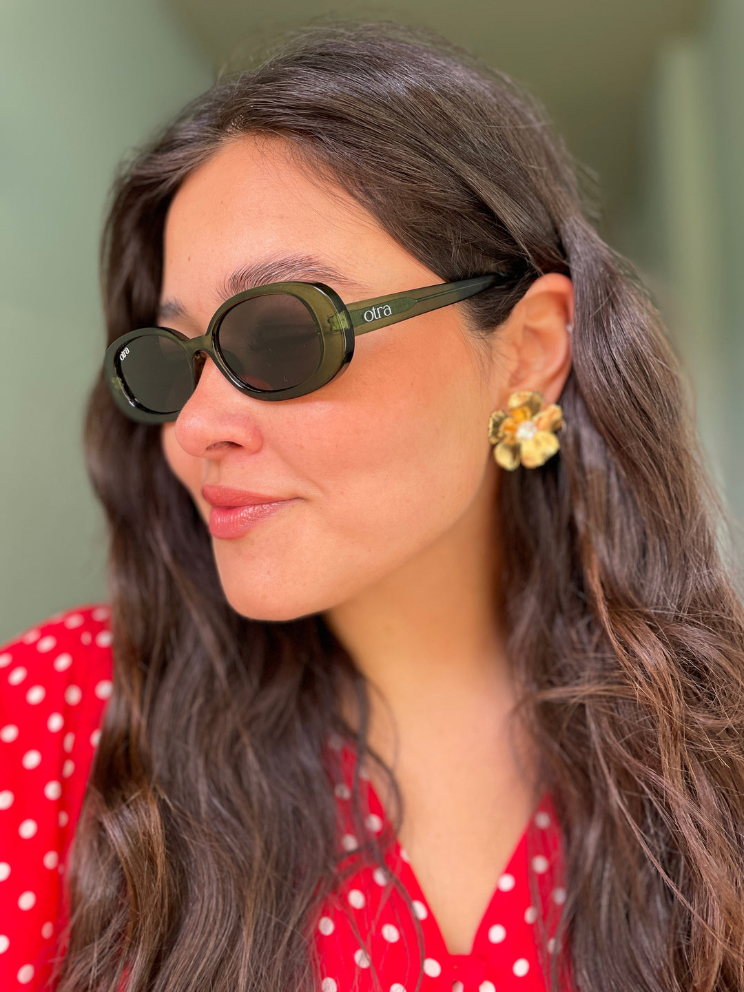 Otra Eyewear solbriller Solbriller Gina - matcha grønn