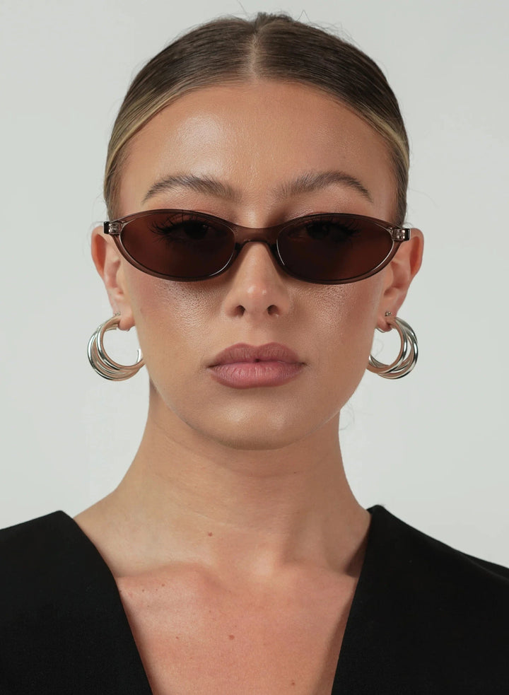 Otra Eyewear solbriller Solbriller Hazel - Transparent Olive / Brown