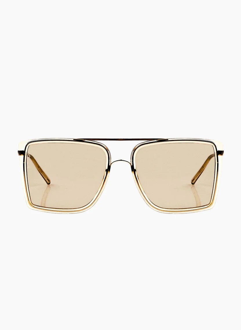 Otra Eyewear solbriller Velda - gull/brun