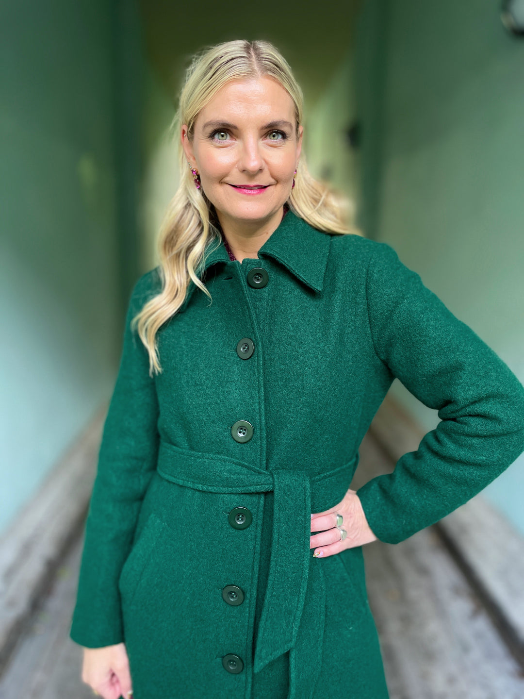 Arabella Kennedy kåpe - forest green