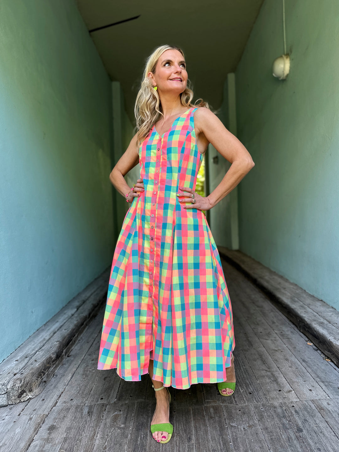 Lily dress - squares