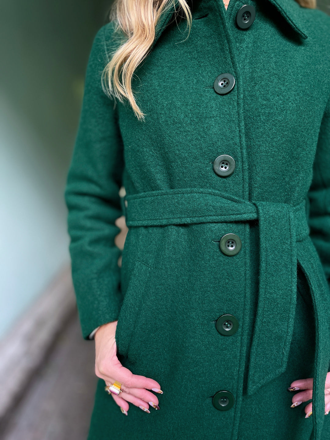 Arabella Kennedy kåpe - forest green