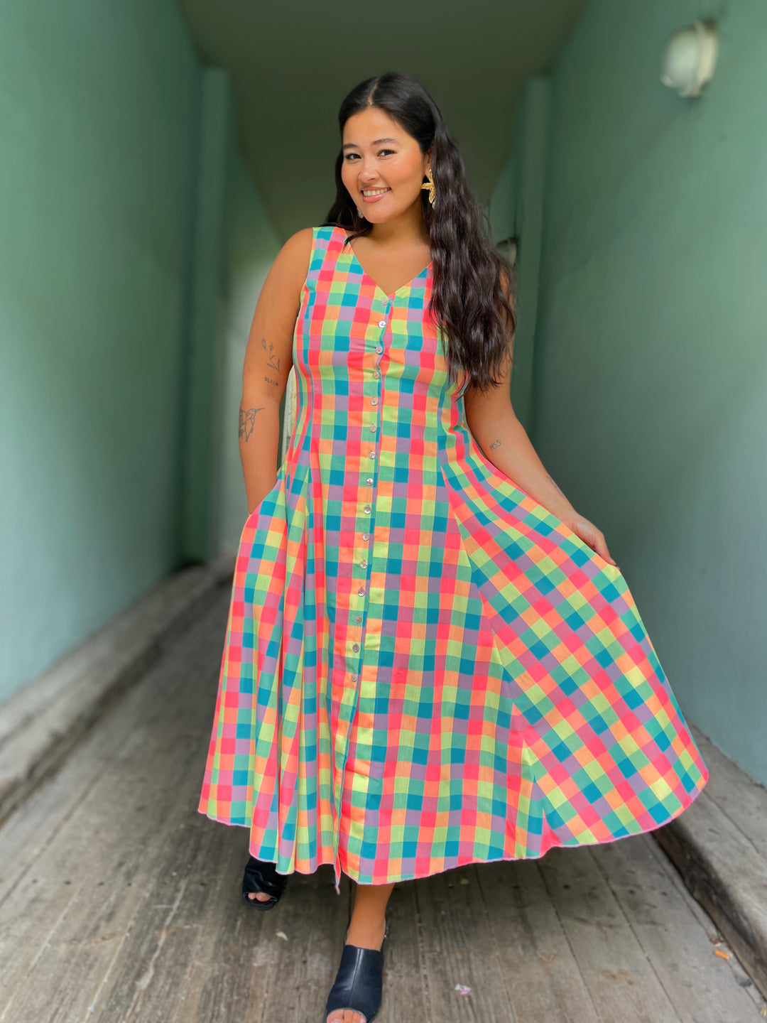 Lily dress - squares