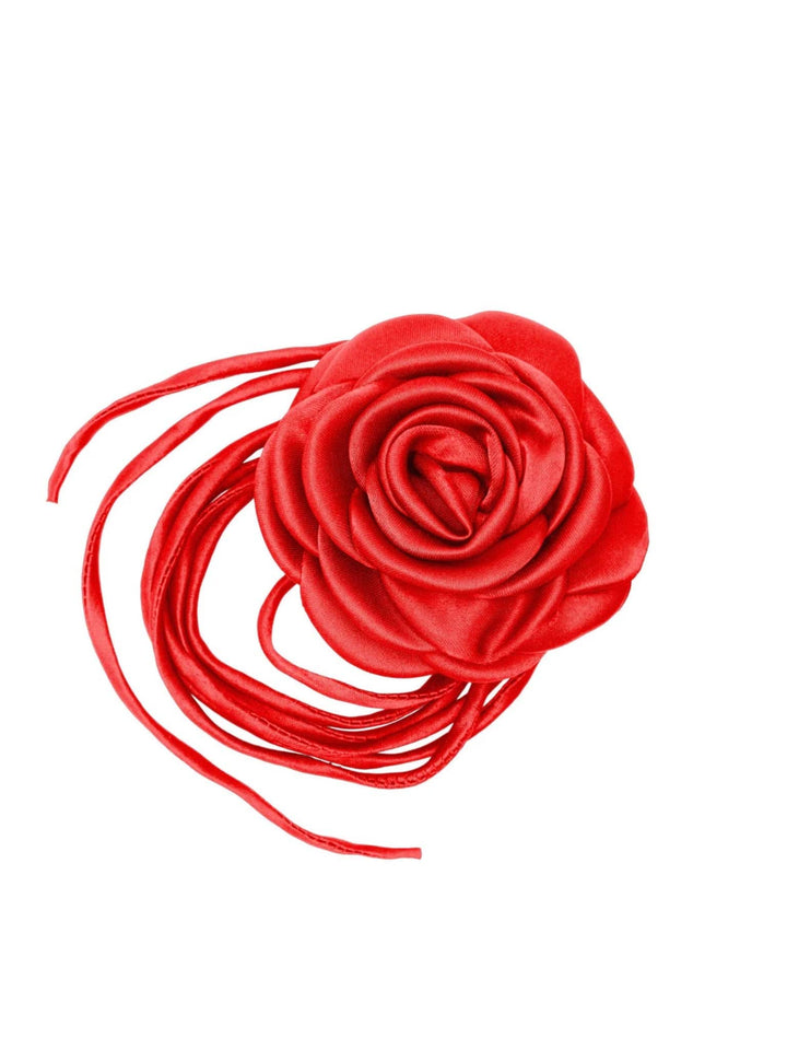 Pico halskjede Satin Rose string - bright red
