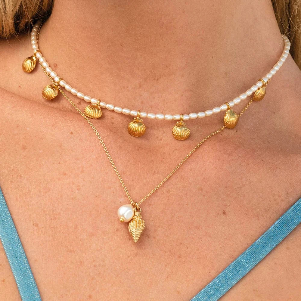 Pico halskjeder Shell Pearl necklace