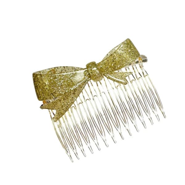 Pico hårpynt Hårkam Ruban - gold glitter