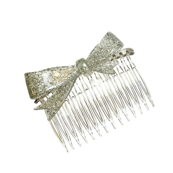 Pico hårpynt Hårkam Ruban - silver glitter