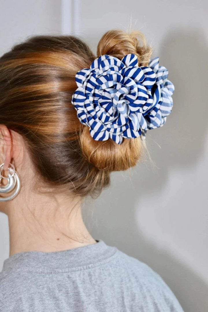 Pico hårpynt Hårklype med blomst - striped admiral blue