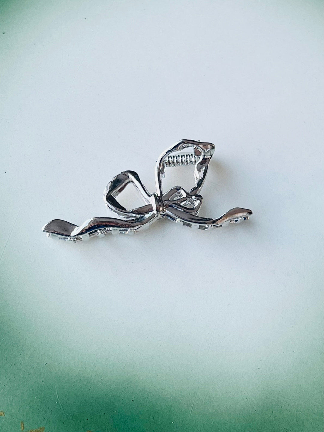 Pico hårpynt Hårklype petite metallisk sløyfe - shiny silver