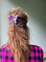 Last inn bildet i Galleri-visningsprogrammet, Pico hårpynt Hårklype sommerfugl - lilla og blå
