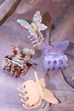 Last inn bildet i Galleri-visningsprogrammet, Hårklype sommerfugl Butterfly Claw multi pastell Pico Copenhagen pastellfarger marmorert nydelig hårpynt 
