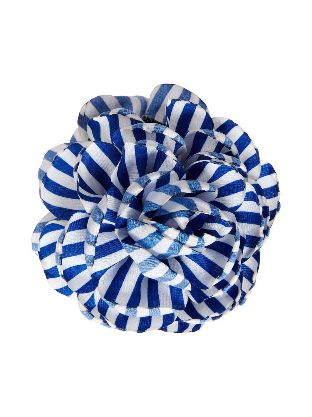 Pico hårpynt Hårklype Striped med blomst - admiral blue