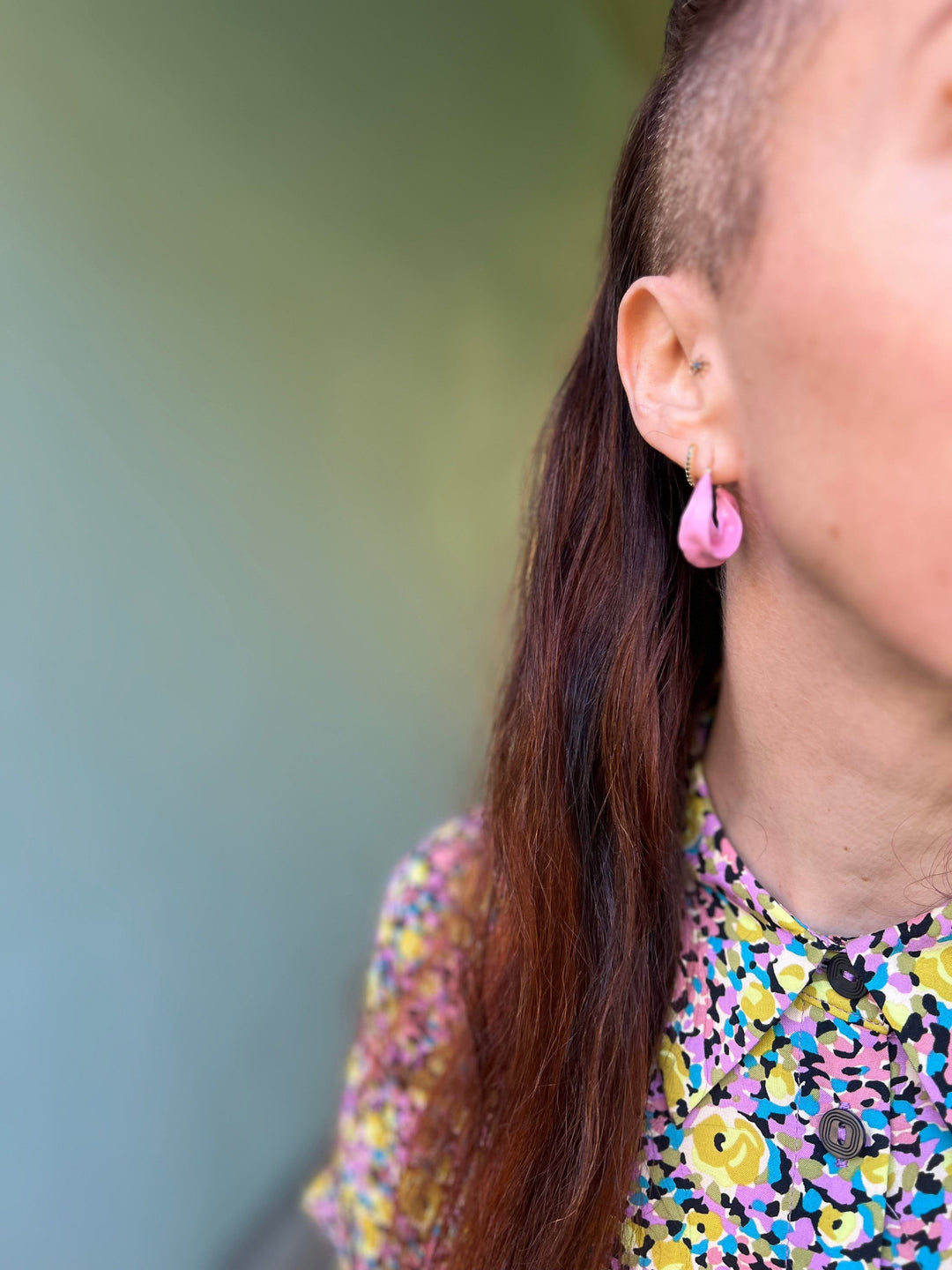 Pico øredobber Afrika Emalje øredobber - baby pink