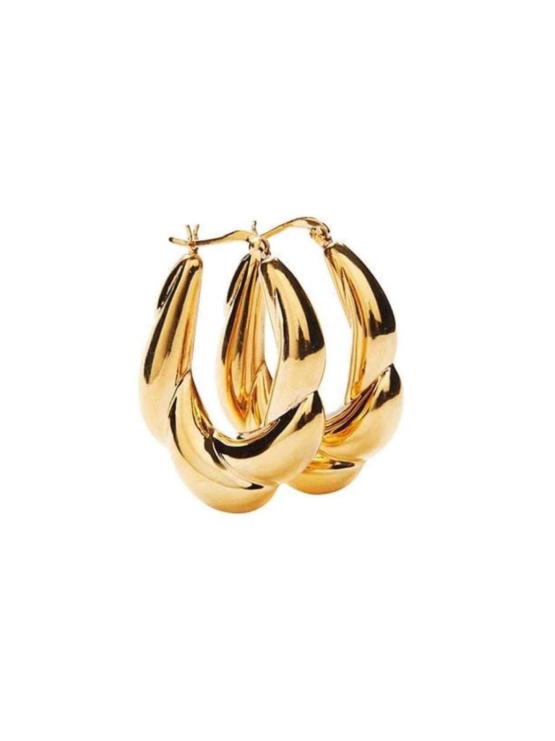 Pico øredobber Carine hoops - gull
