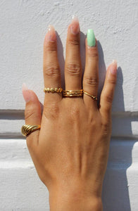 Pico ringer Coquille ring - sølv