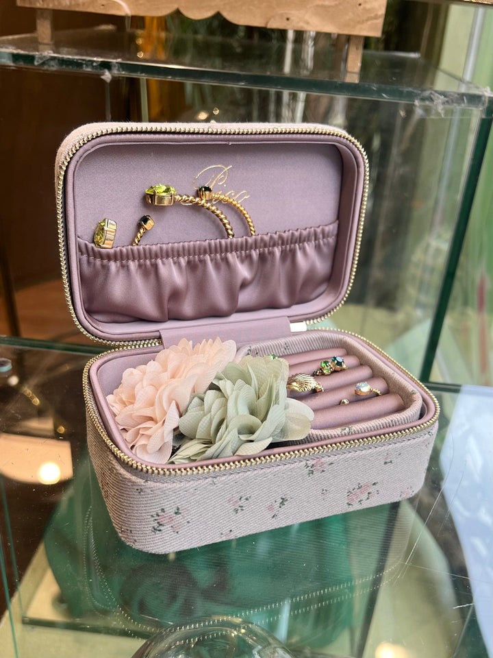 Pico Smykkeskrin Smykkeskrin Trinket - taupe flower