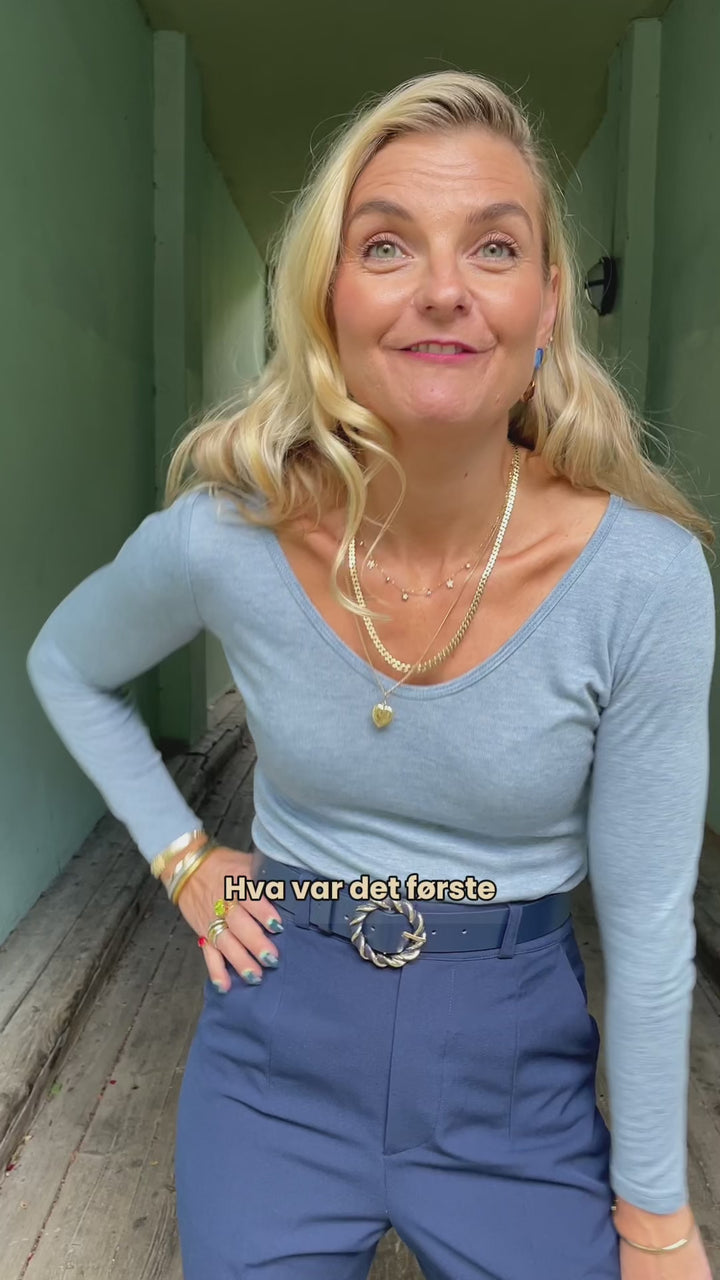 Stay Warm top - blå