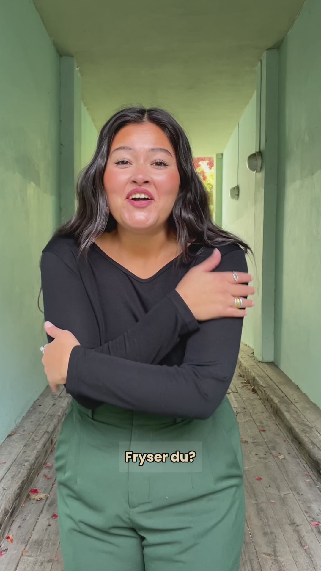 Stay Warm topp - svart