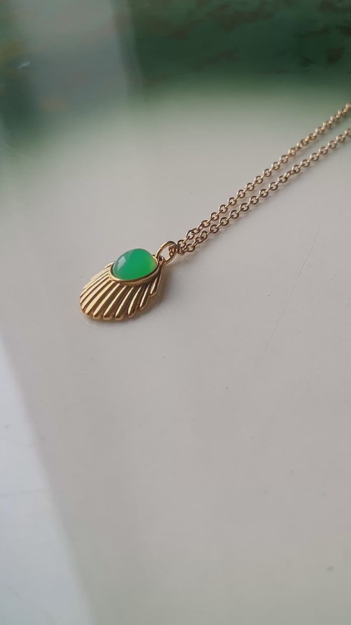 Halskjede Venus chain - Emerald