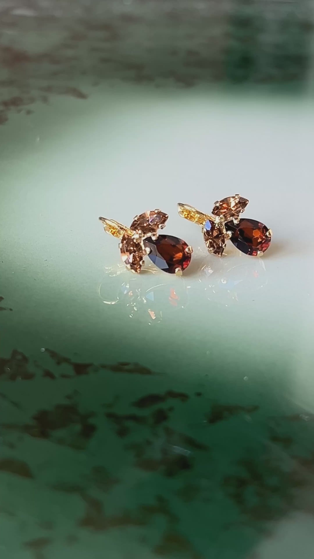 Petite Timo earrings - topaz combo
