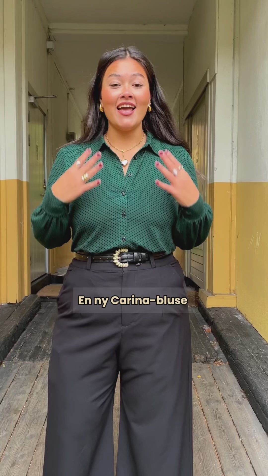 Carina piper bluse