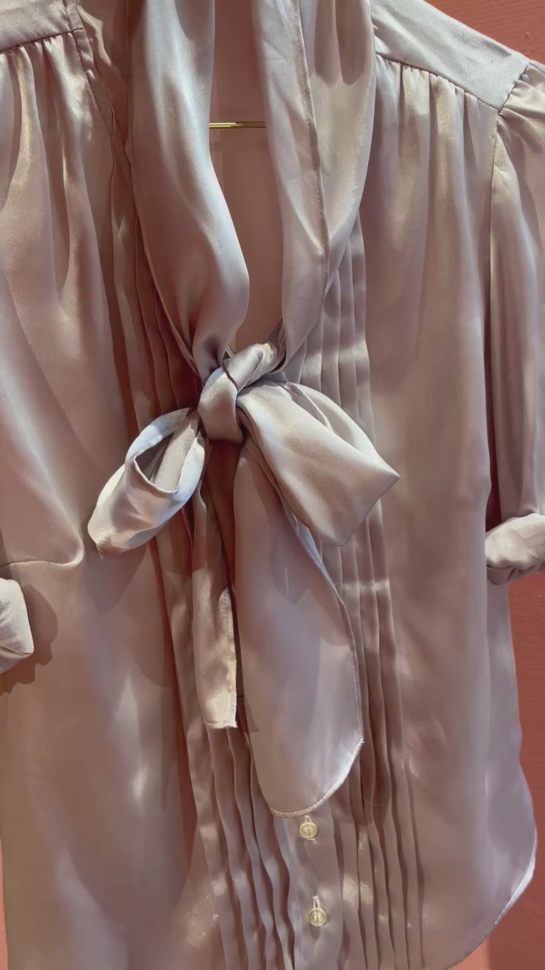 Vintagebluse - 197 Silverrain, str XS