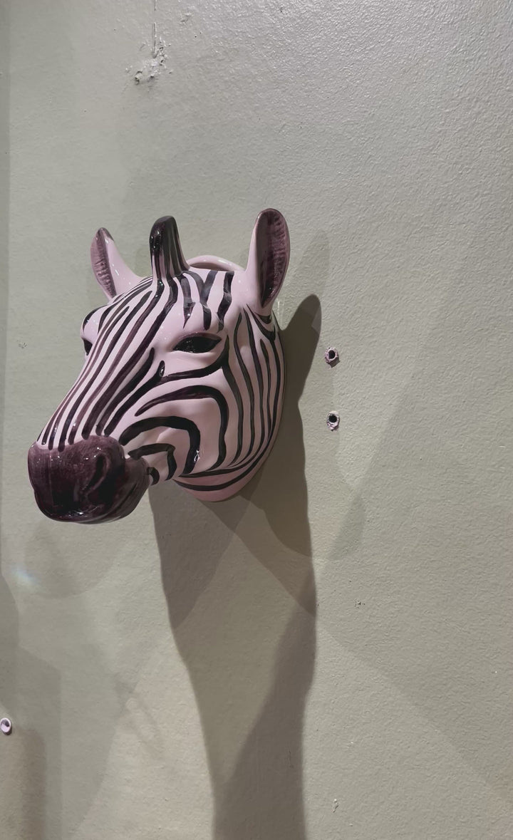 Stor veggvase - Sebra