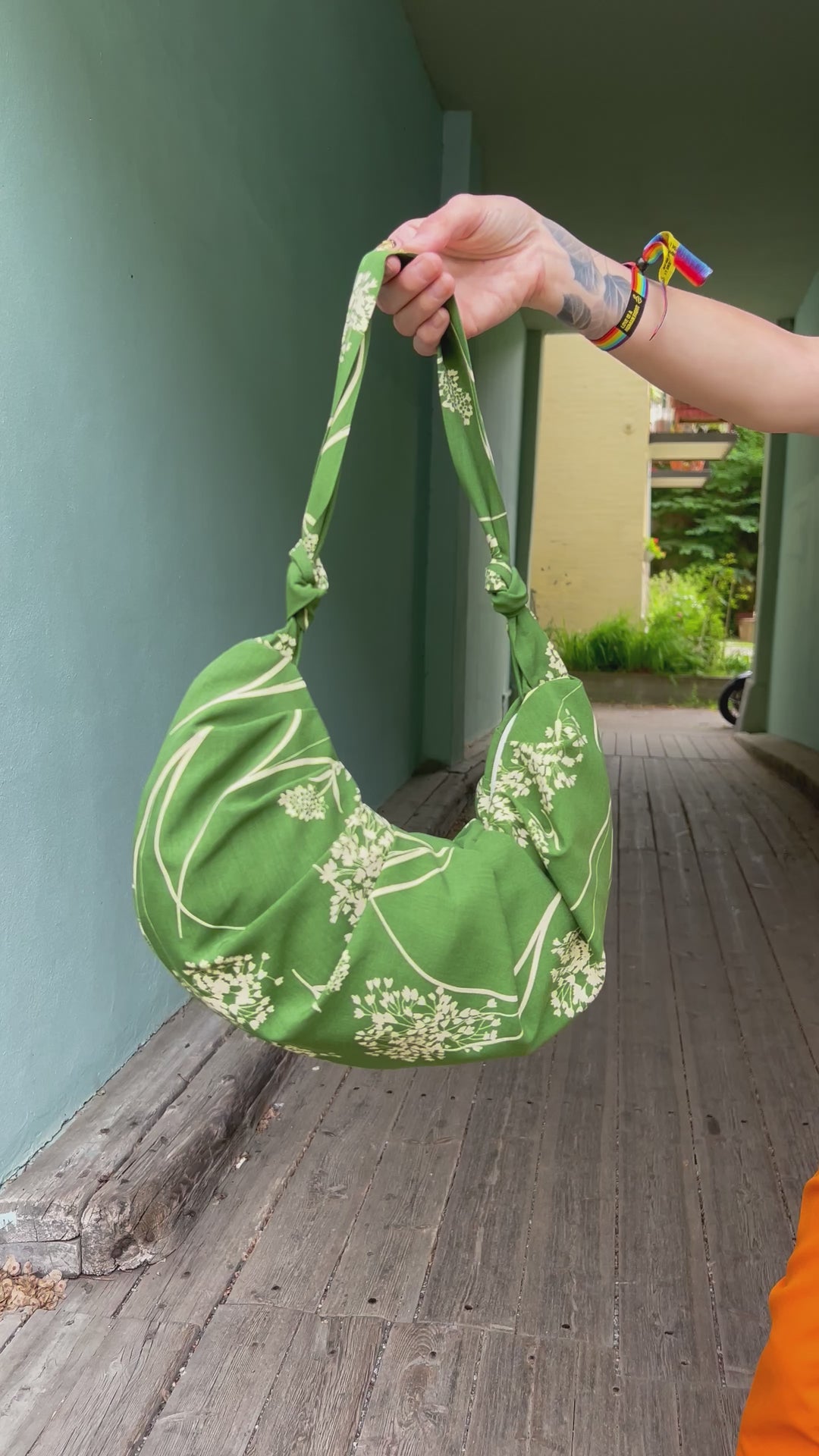 Veske av restestoff - green dream
