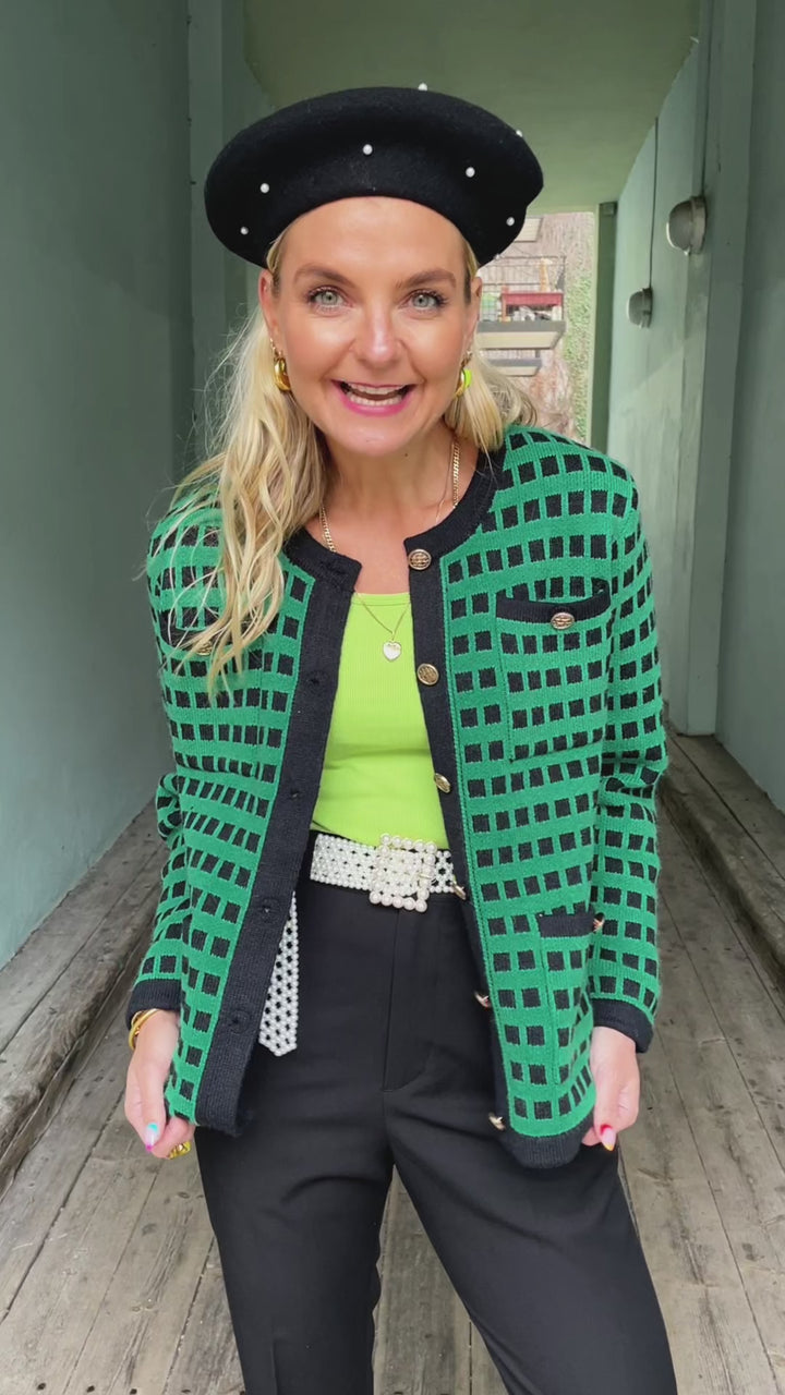 Green Banana Peel Cardigan - grønn