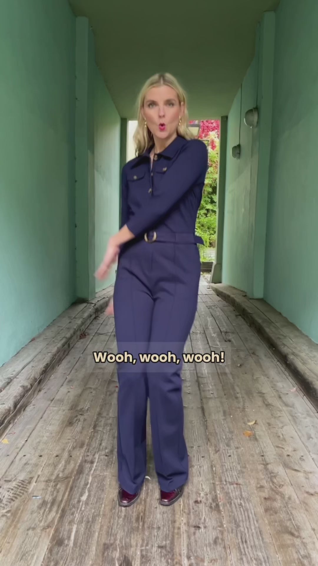 Alexa Uni Rodeo buksedress - Evening blue