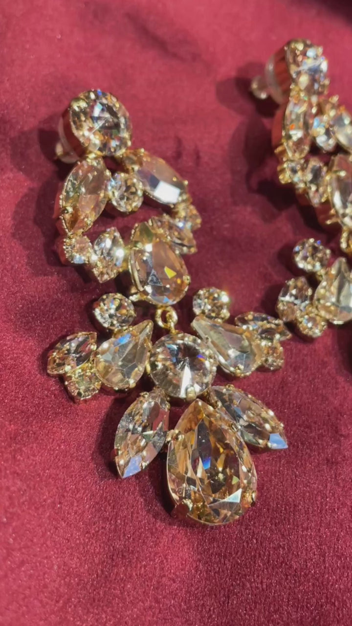 Denize earrings - golden shadow