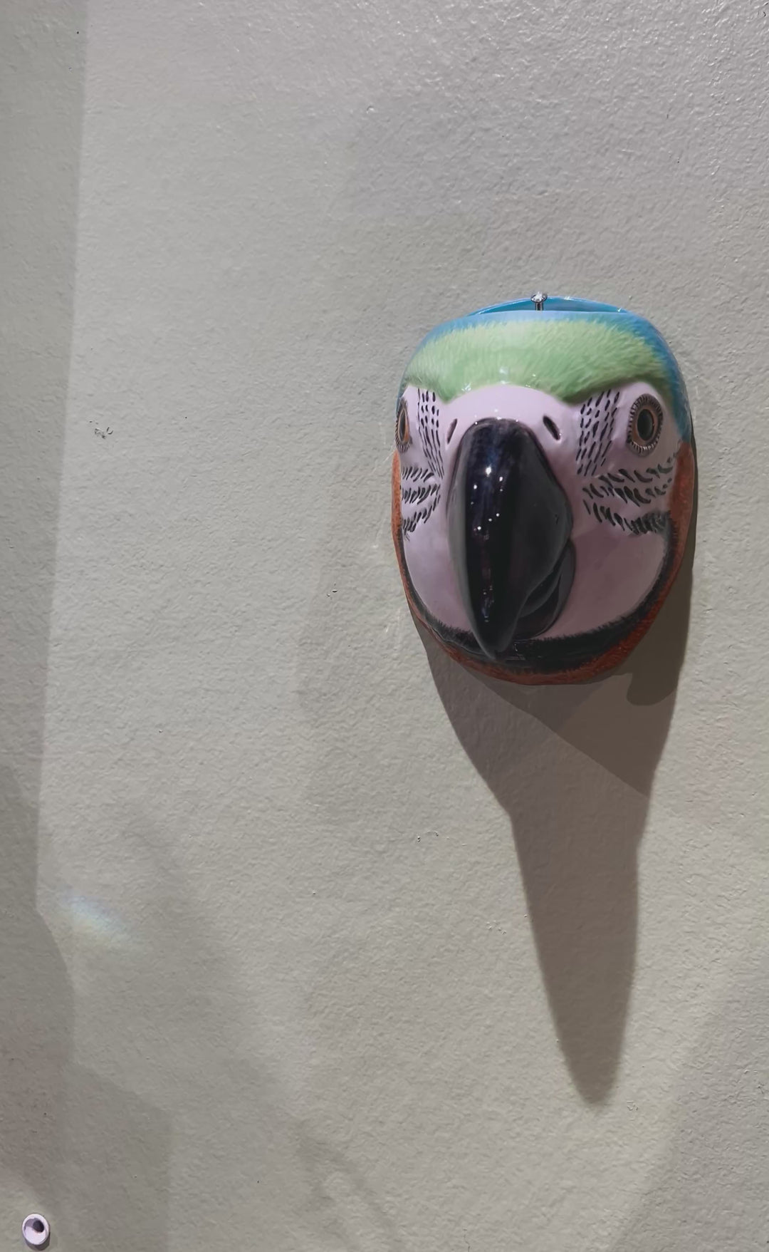 Liten veggvase - Papegøye