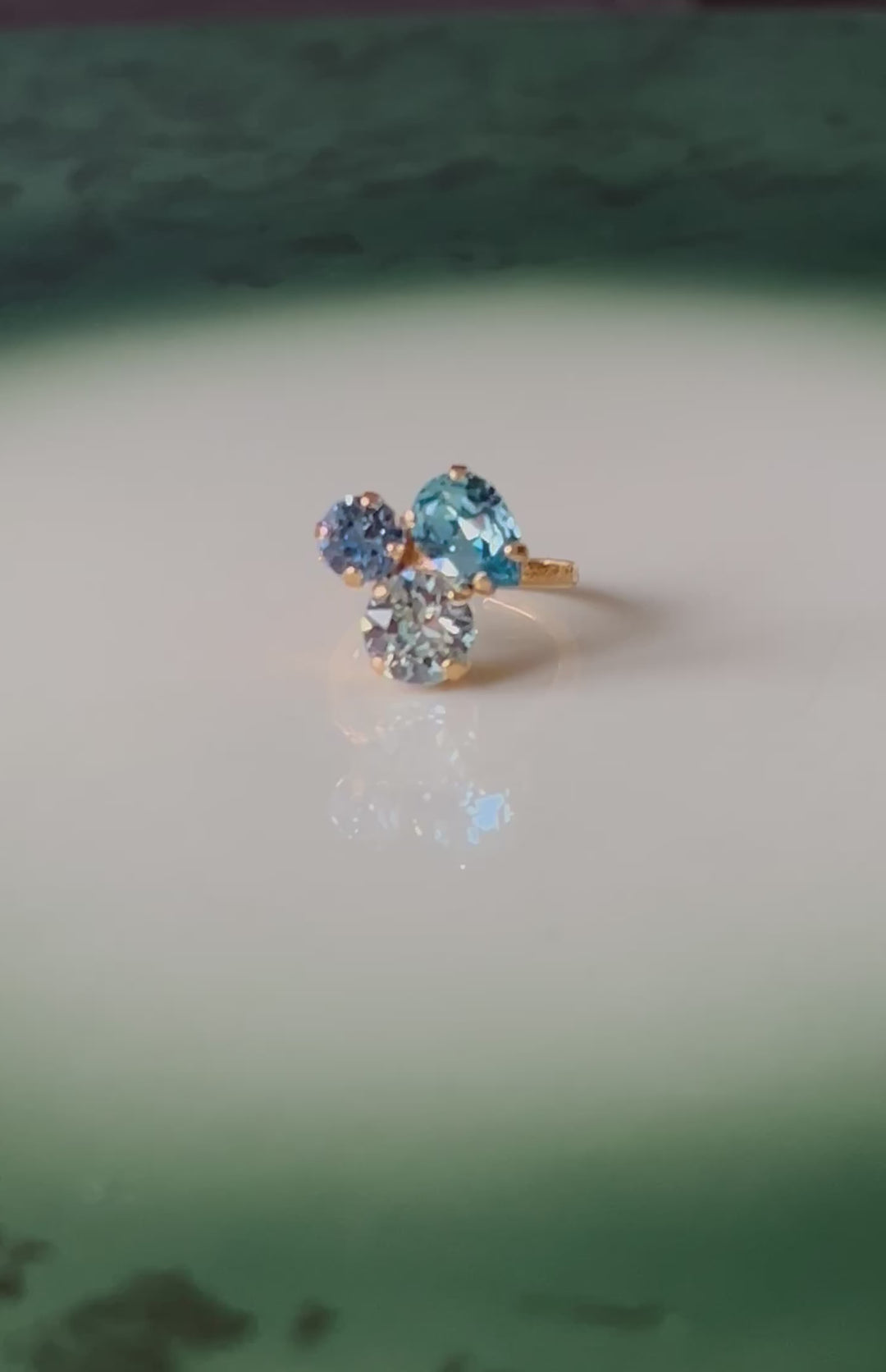 Colette ring - sea breeze combo