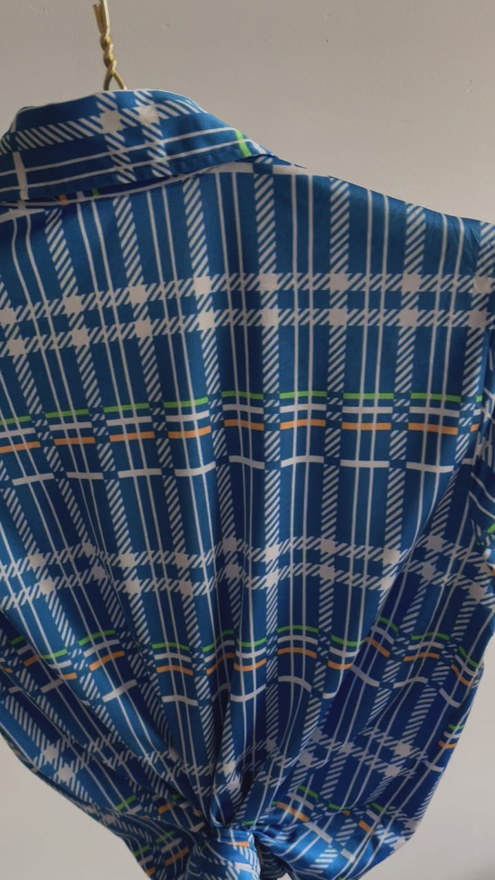Vintagebluse - Candyruter, str XXS