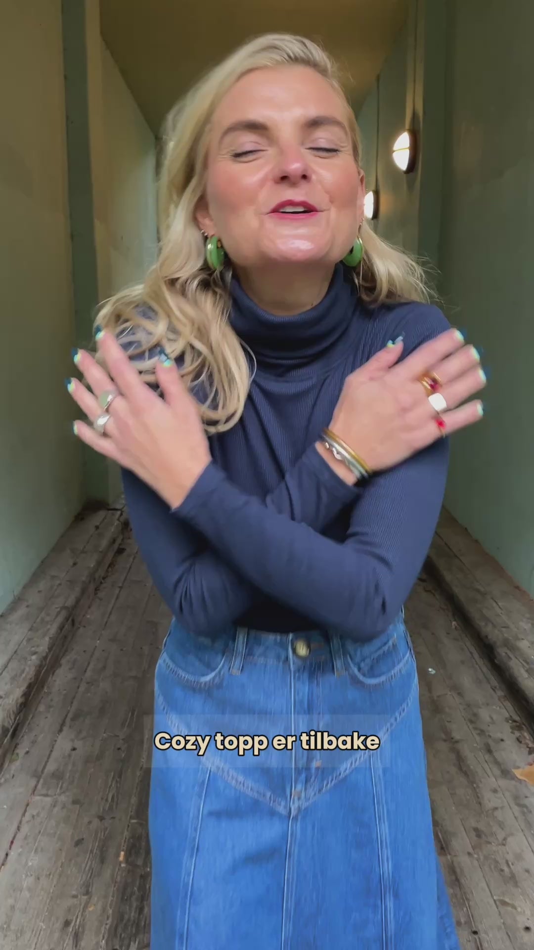 Cozy topp - mørk blå