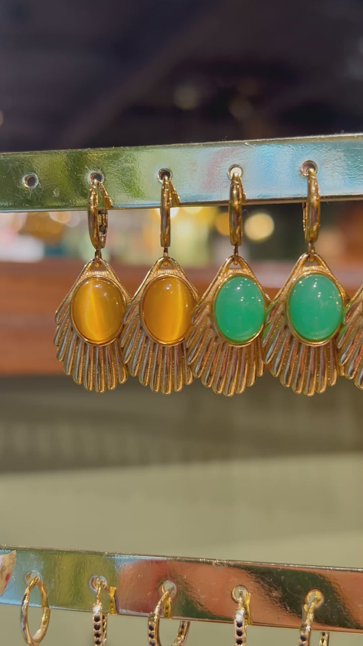 Øredobber Venus - lapis gull