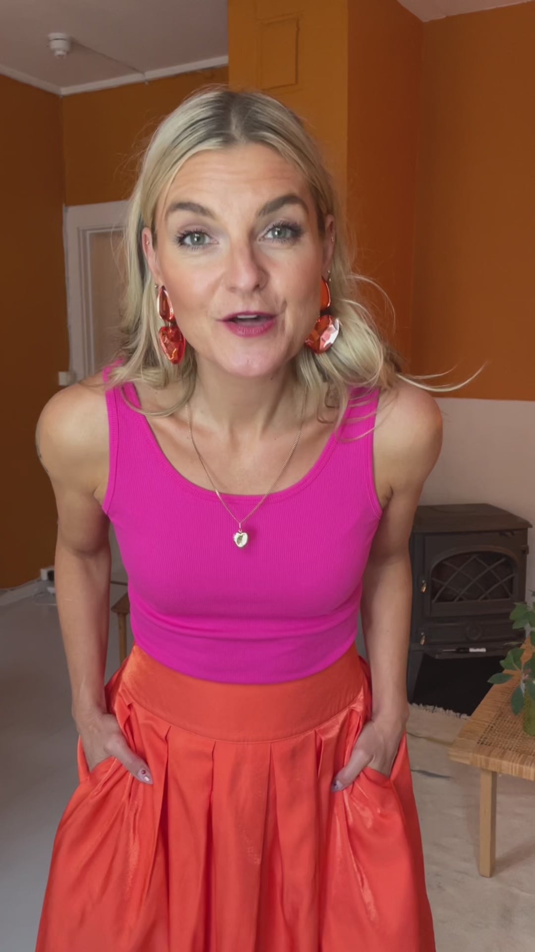 Rib singlet - rosa