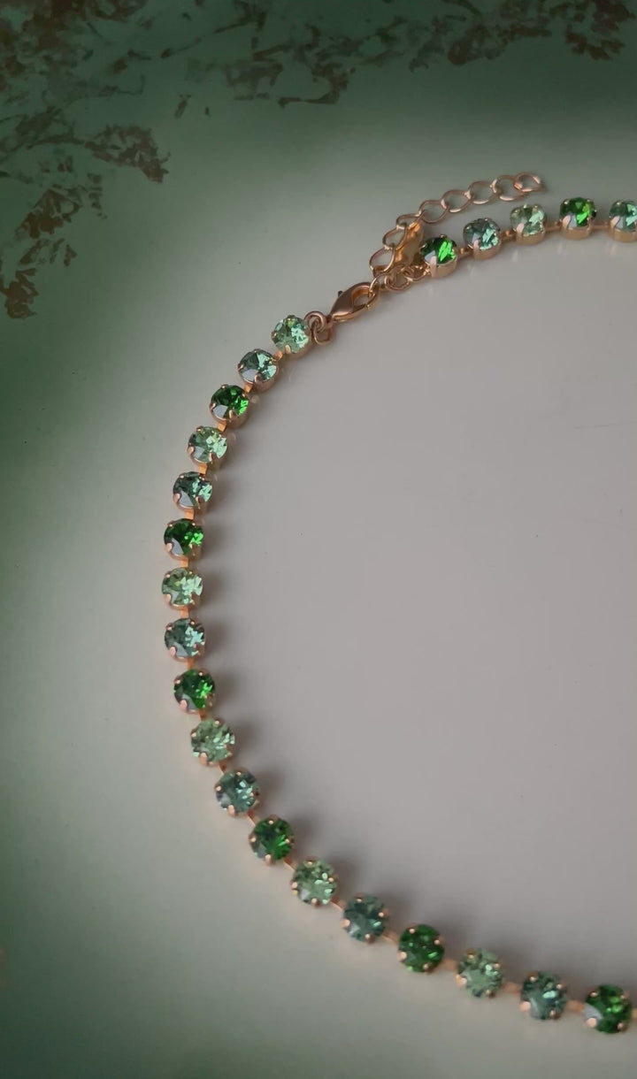 Nicola necklace - green combo