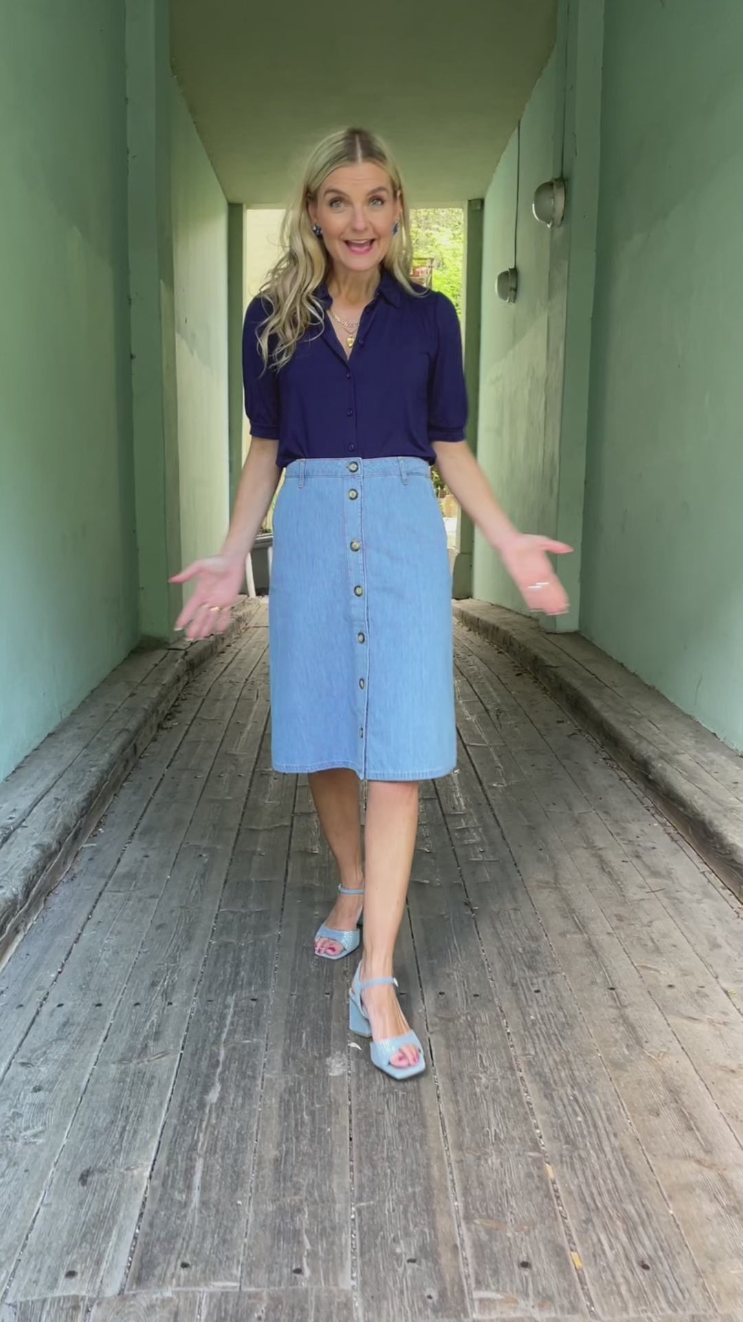 Marie Festa Denim Skjørt