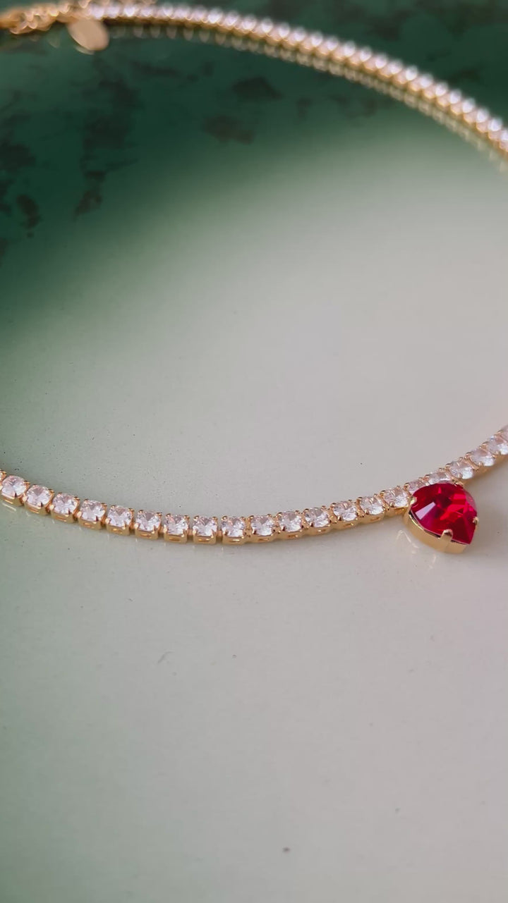 Love edit necklace - light siam