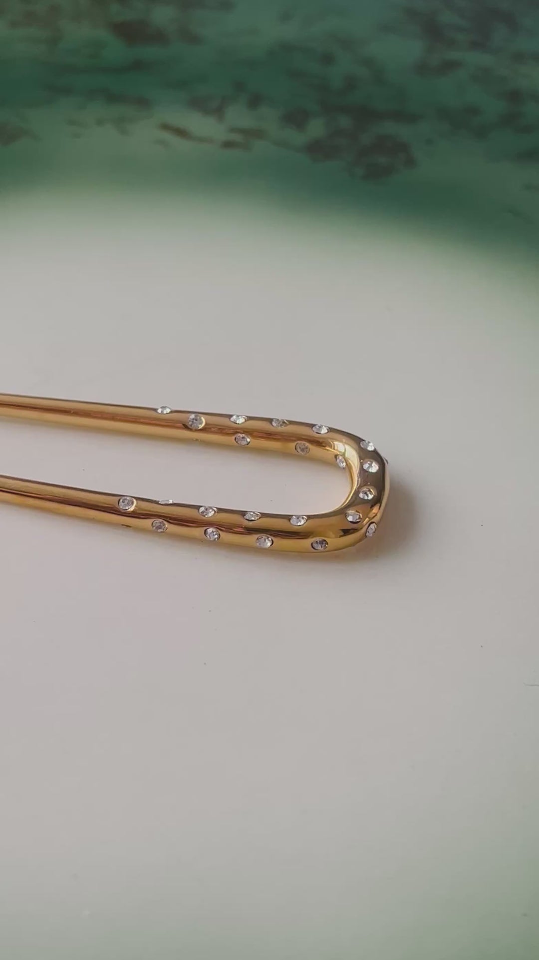 Hårgaffel med strass