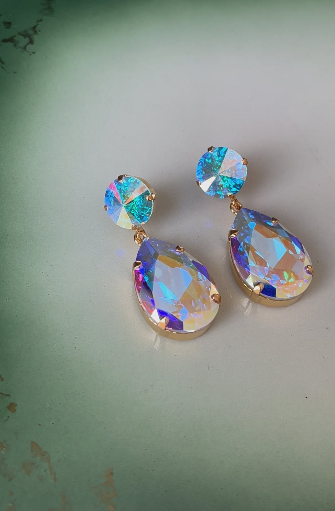 Perfect drop earrings - aurore boreale