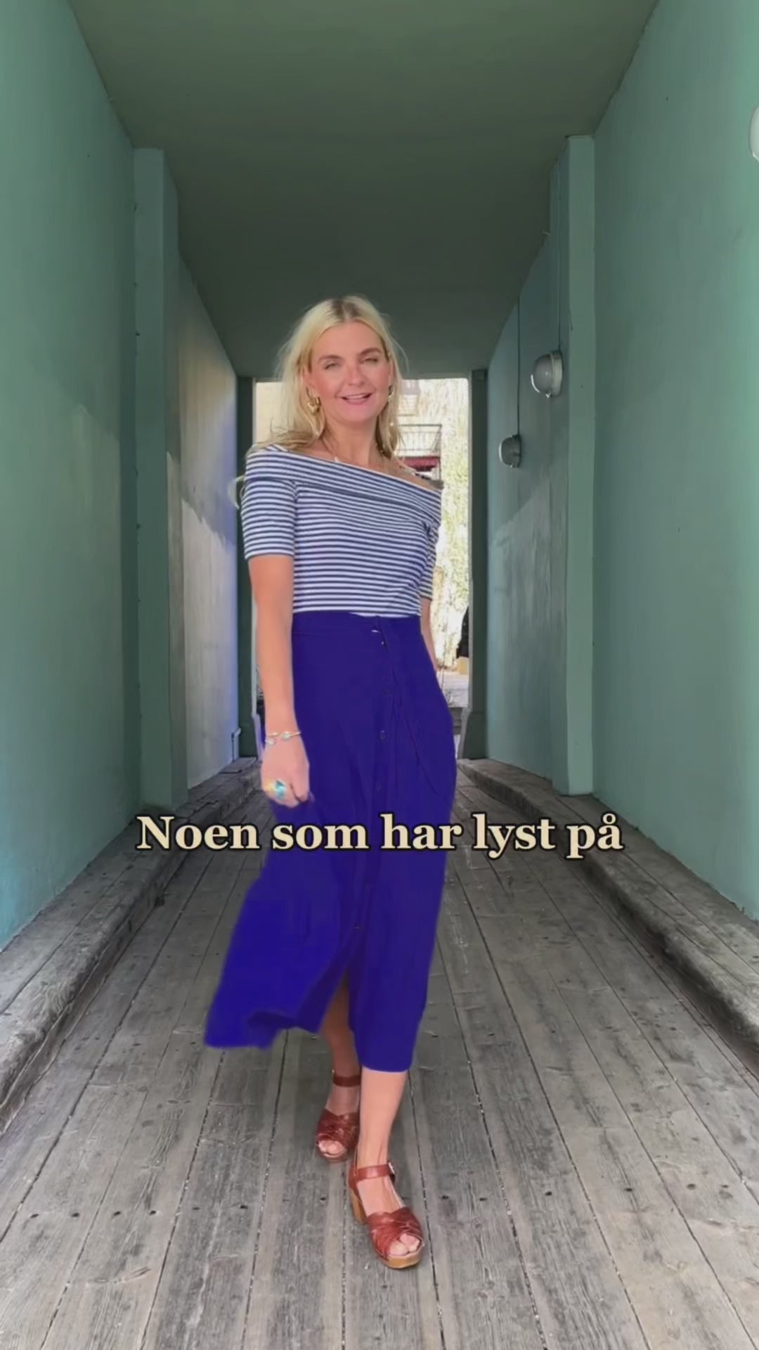 Judy Atomic Midi skjørt - blå