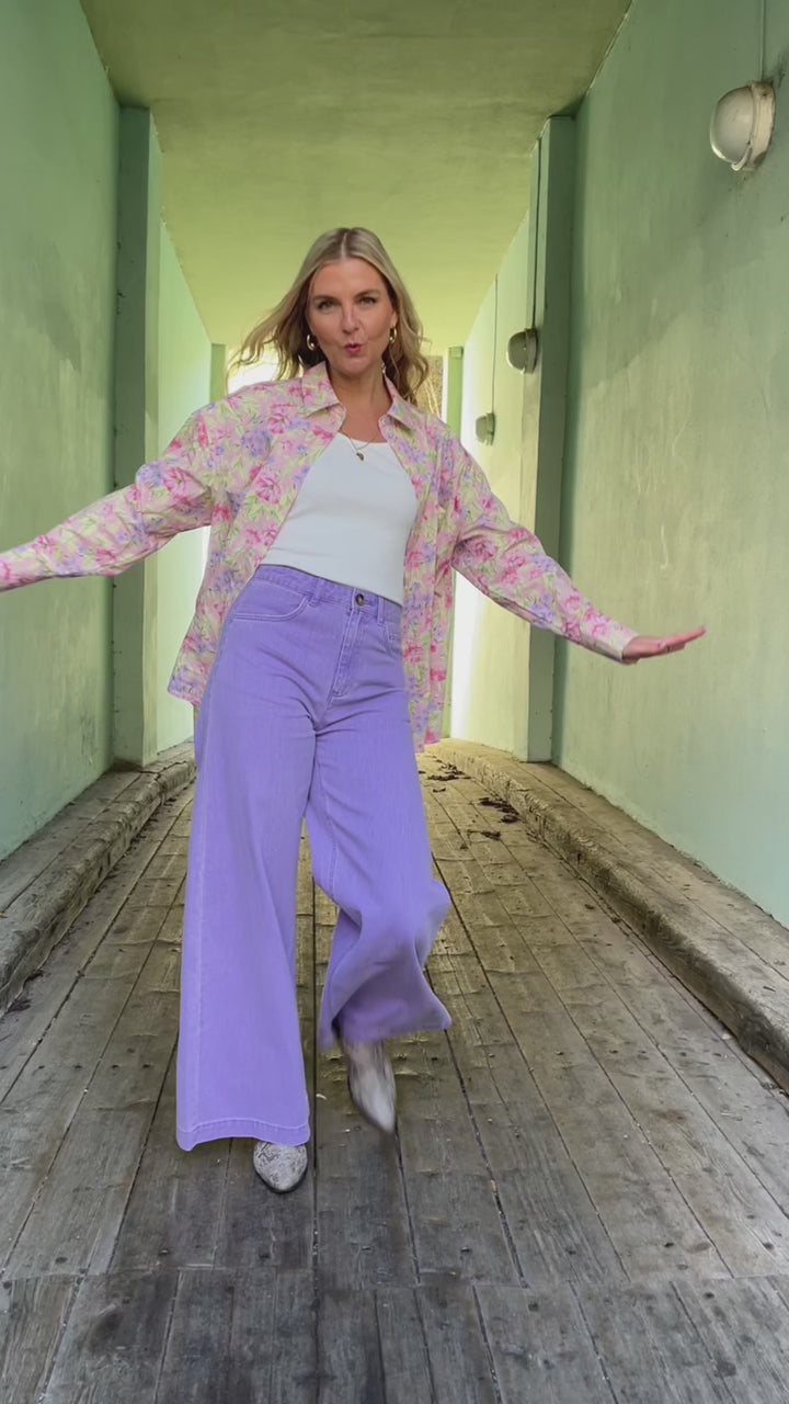 Peppa denim bukse - lilla