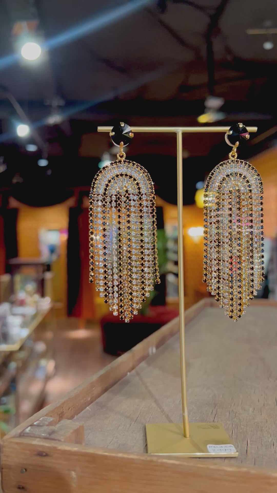 Melinda earrings - black combo