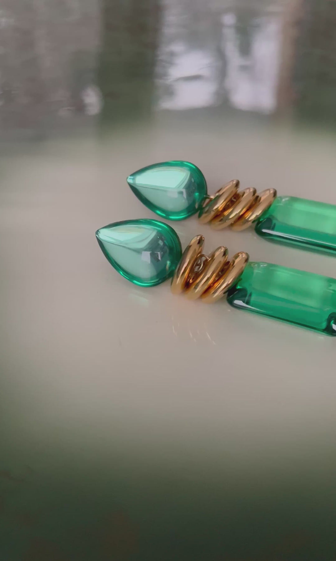 Øredobber BerNice - grønn